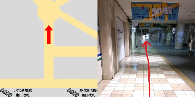 引き続きまっすぐ進んで行きます。