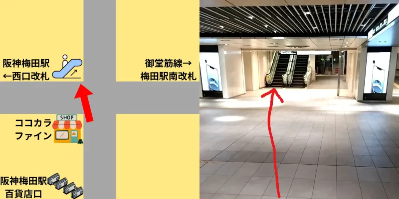 まっすぐ進んでエレベーターに乗ります。