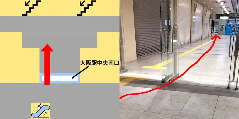 まっすぐ進みます。