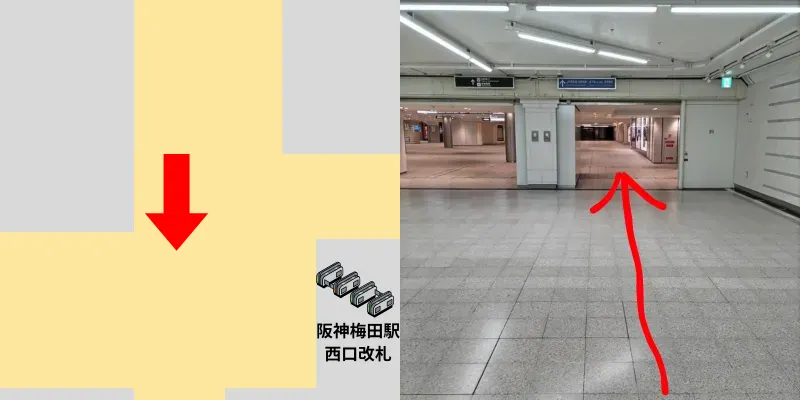 引き続きまっすぐ進んで行きます。