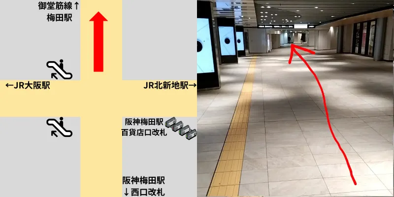 引き続きまっすぐ進んでいきます。