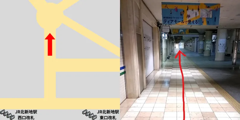 引き続きまっすぐ進んで行きます。