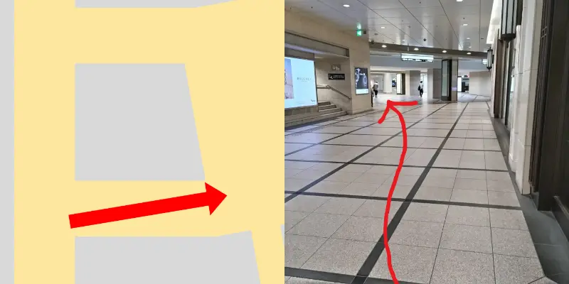 右に曲がったらまっすぐ進んで行きます。