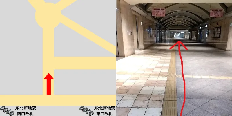 左に曲がったらしばらく直進していきます。